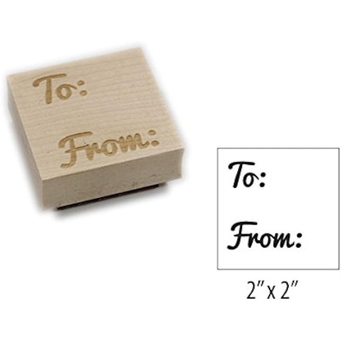 Square Engraving Stamp - Kara (Style 4)