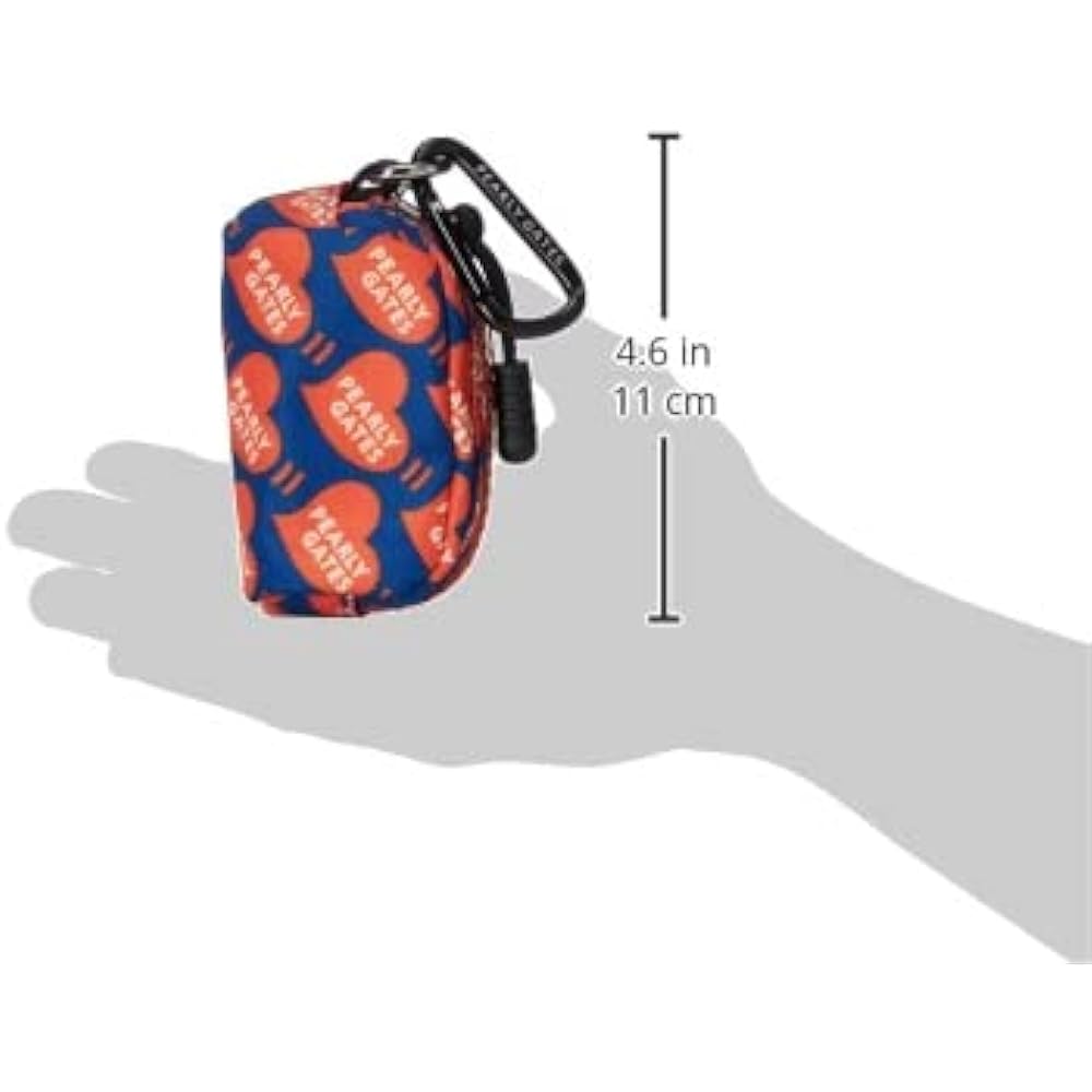 [Pearly Gates] Ball pouch [Pop heart pattern] (carabiner hook specification) / Golf accessory case / 053-2184405 111_Blue base