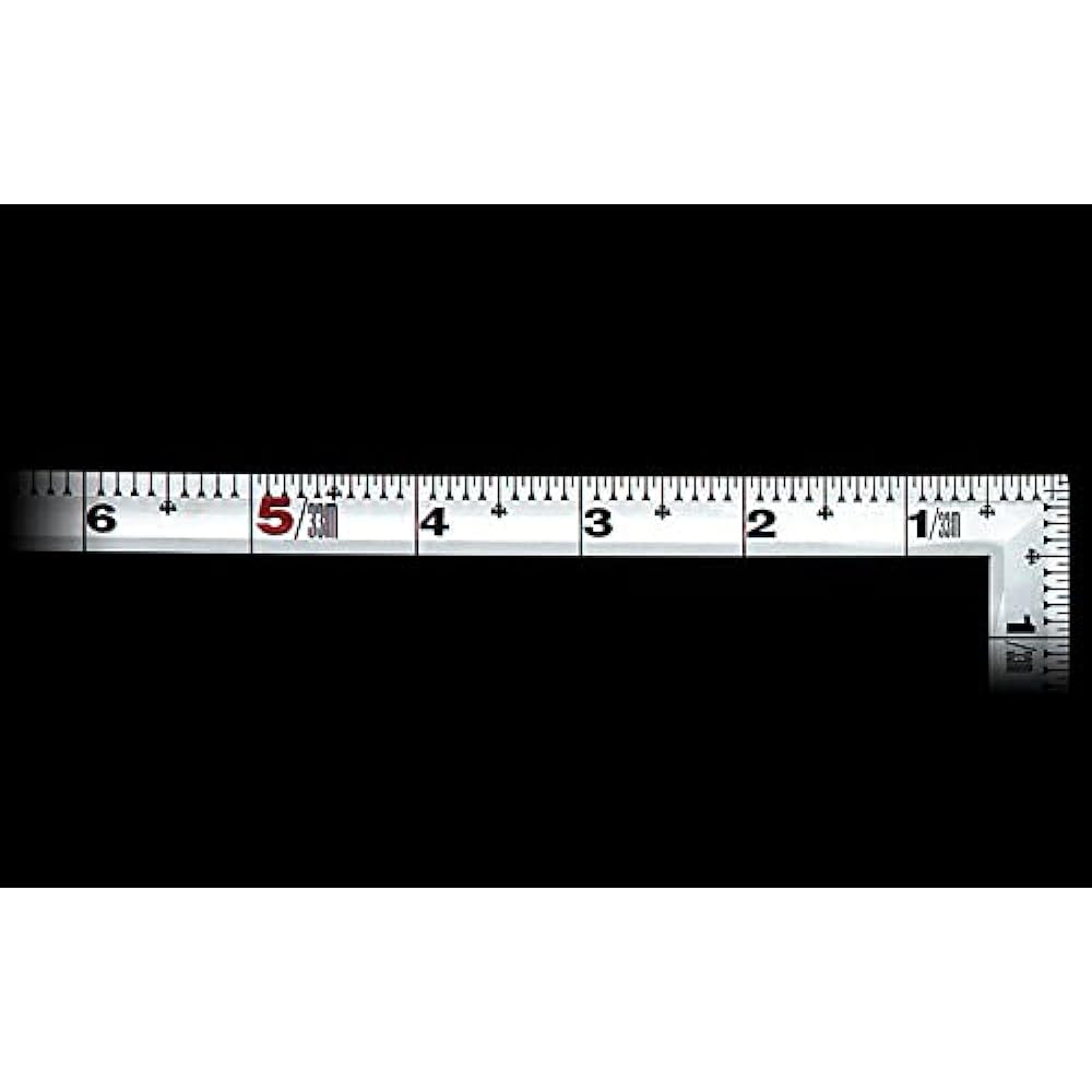 Shinwa Sokutei Curved Scale, Front and Back Scale Equivalent Scale, Red Numbers, Silver, 1 Shaku 5 Sun 10553