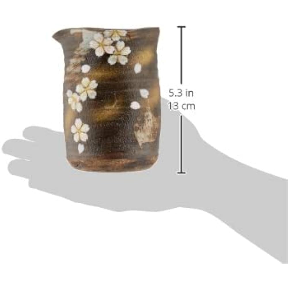 Kyoto ware, Kiyomizu ware, sake cup, Yawata kiln, Hanakagari RHT078