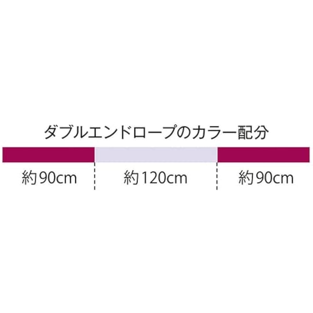 SASAKI Rhythmic Gymnastics Equipment Double End Rope Certified by Japan Gymnastics Association Double End Rope LIBU x PP (Light Blue x Purple) M-280TS-F Length 3m/Diameter 1cm