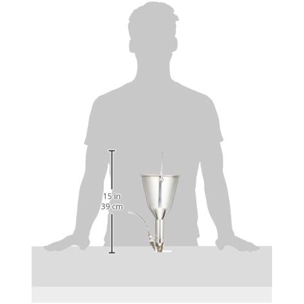 Endo Shoji TKG Takoyaki powder joint Shakkiri Large No handle Made of stainless steel, rust resistant and hygienic Durable and long lasting Height x Upper diameter (mm) 300 x 150 Diameter (mm) 14 Weight (kg) 0.3 Comes with silicone rubber to prevent leak