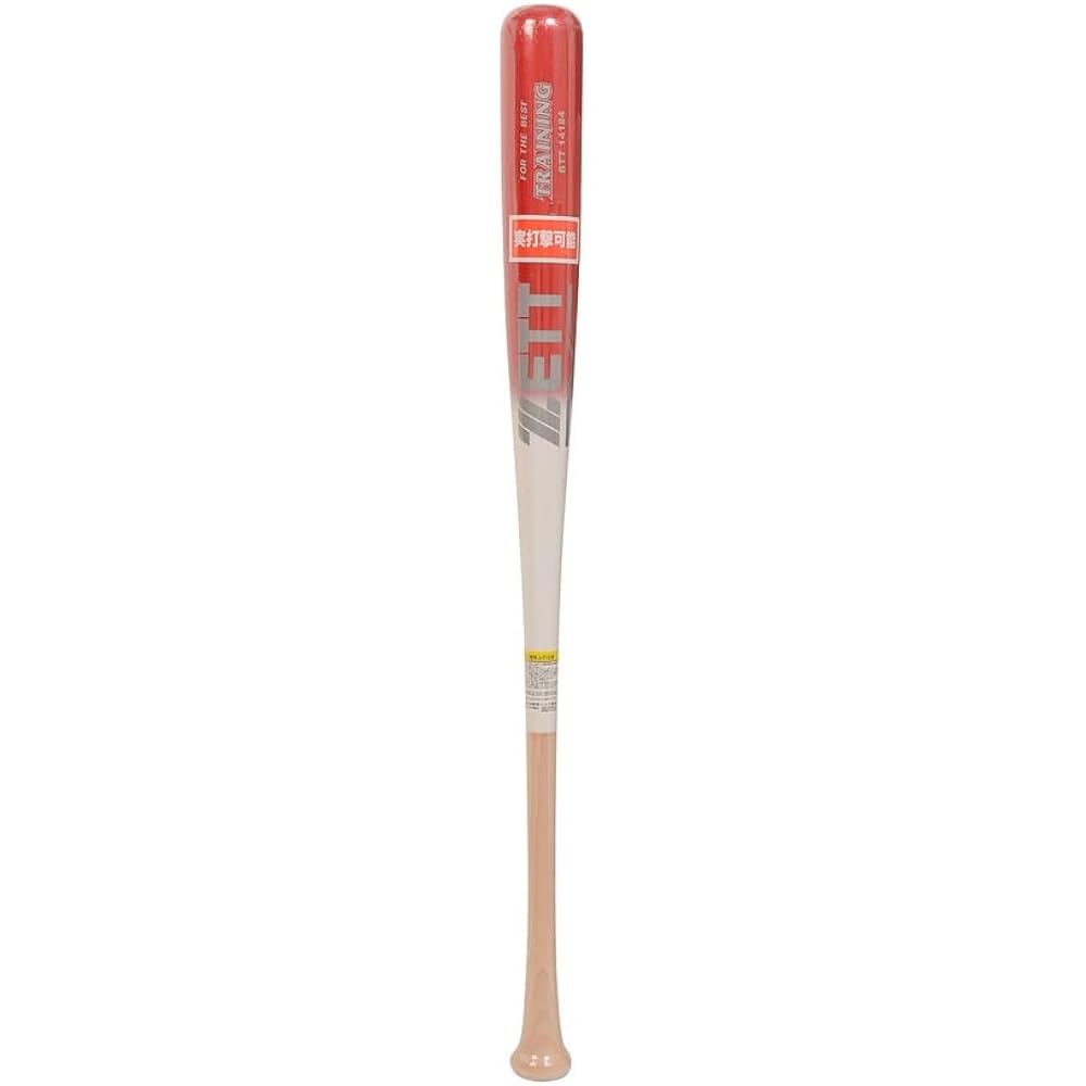 ZETT Baseball Training Bat Wooden (Hard Maple) Real Hittable 84cm 1000g Average BTT14184