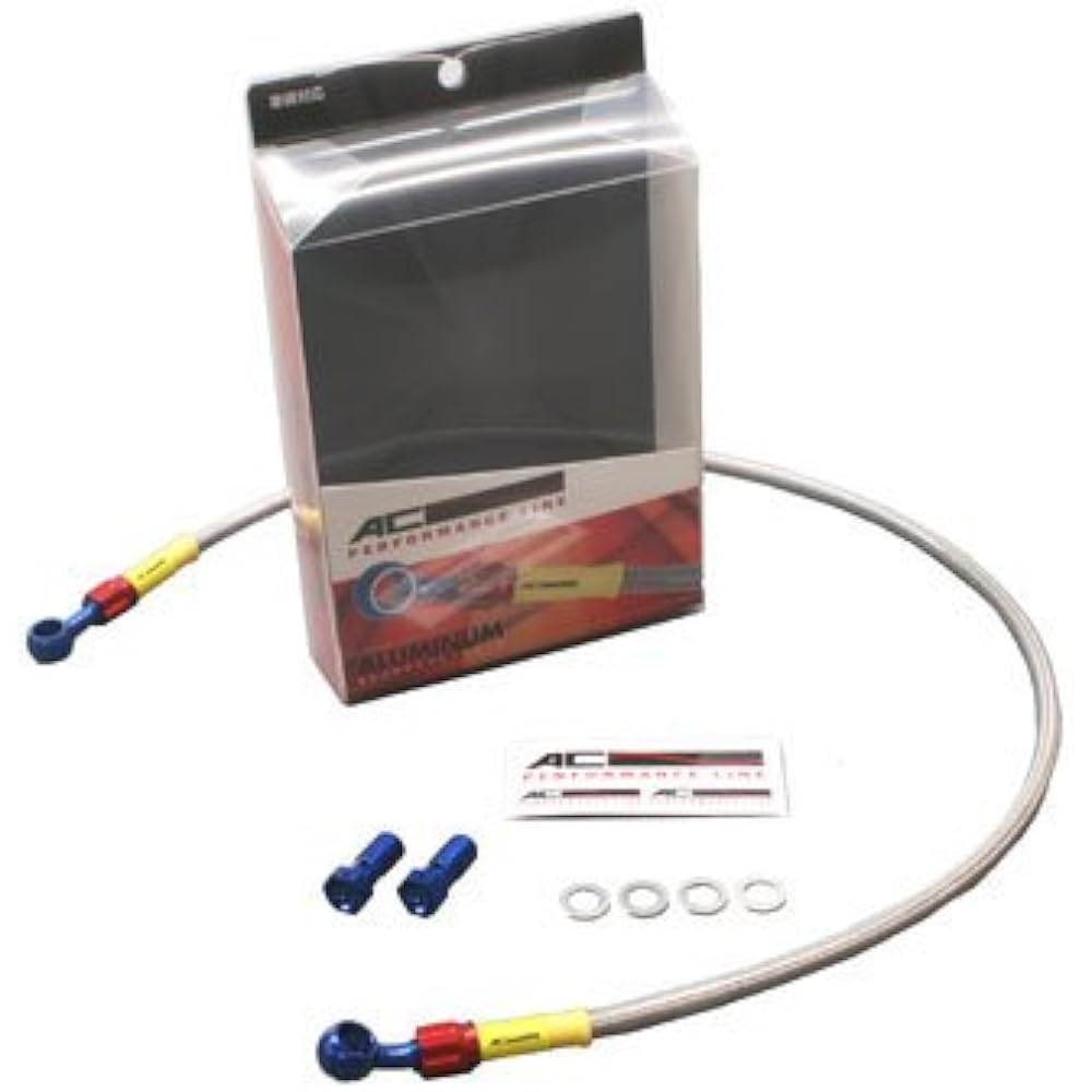 AC Performance Line (AC-PERFORMANCELINE) Brake Hose (Motard) [Socket Black/Gold] [D-TRACKER('98-'07)/250SB] For Rear