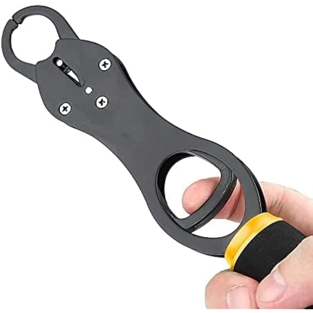[IBUKI-STYLE] Fish grip, lightweight, small, needle remover, scissors type, pliers holder, fish grip, stainless steel, trigger type, gold, blue, red