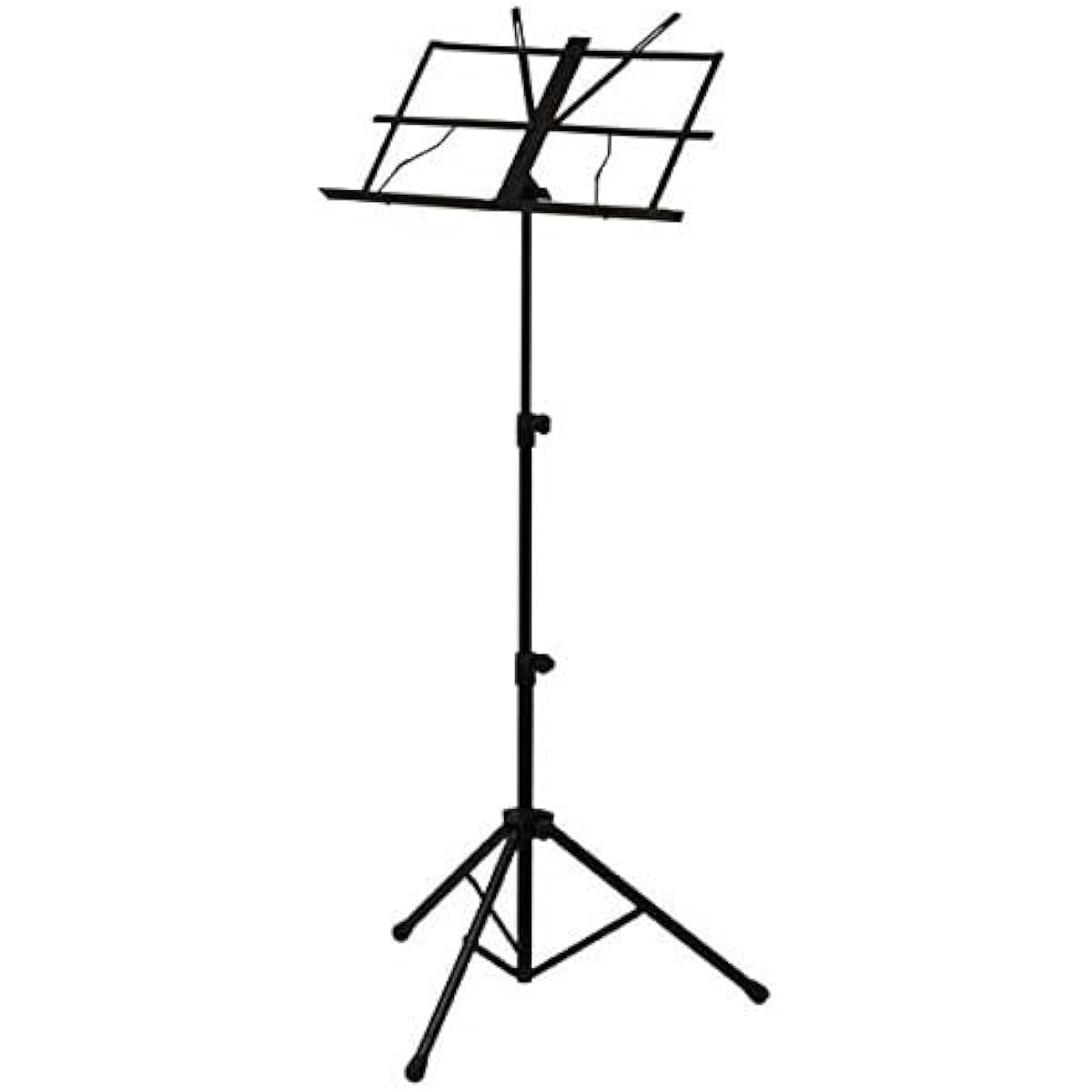 [Set of 20] [Case included] ARIA AMS-40B Steel Music Stand with Spring-loaded Music Holder