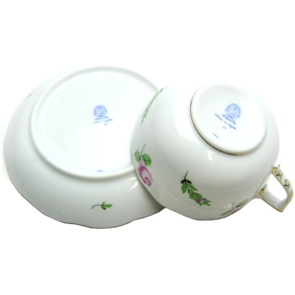 HEREND PR Petite Rose Tea Cup & Saucer [Parallel Import] 724