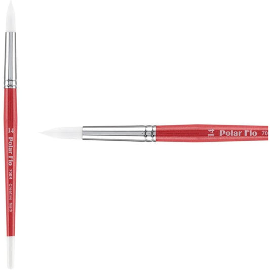 (14, Round) - Creative Mark Polar-Flo Professional Watercolour Paint Brush 700R Round 14