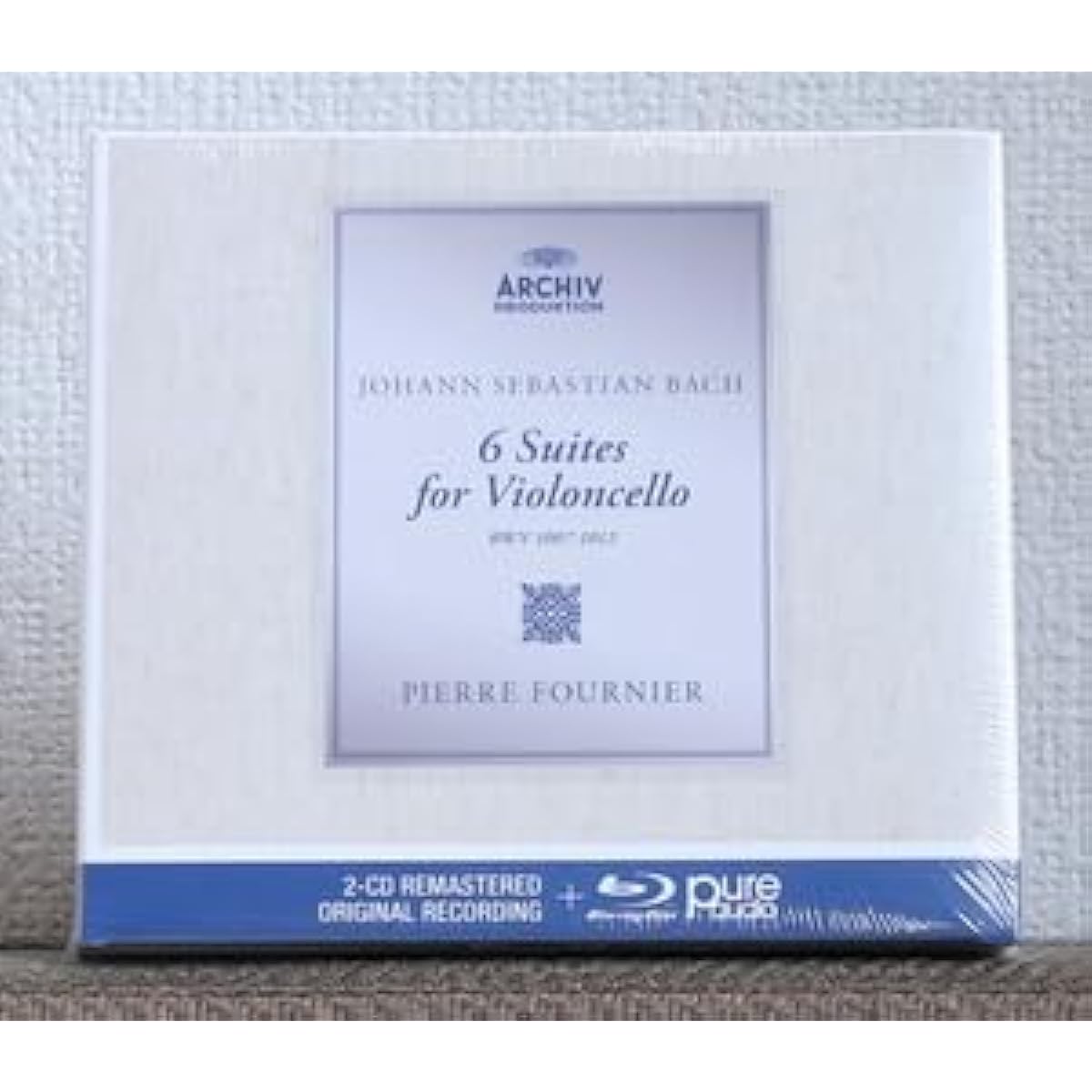 Out of stock 3-disc CD Blu-ray Pierre Fournier J.S. Bach Cello Suites Blu-ray BDArchiv