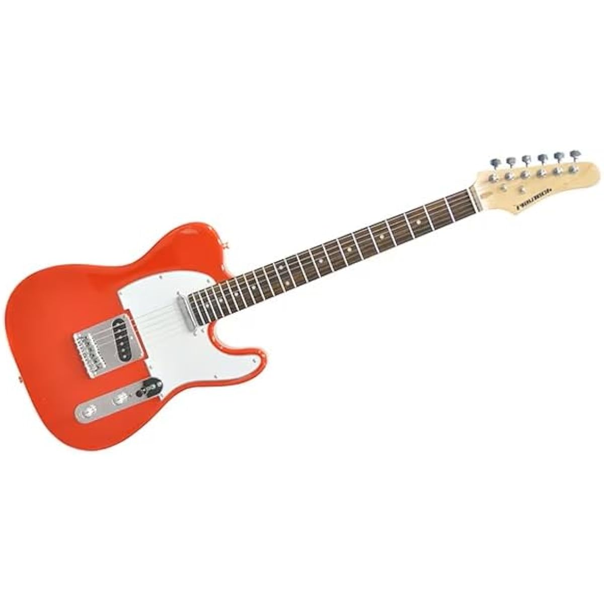 PLAYTECH Electric Guitar TL Type Rose Red with 2 Single Pickups
