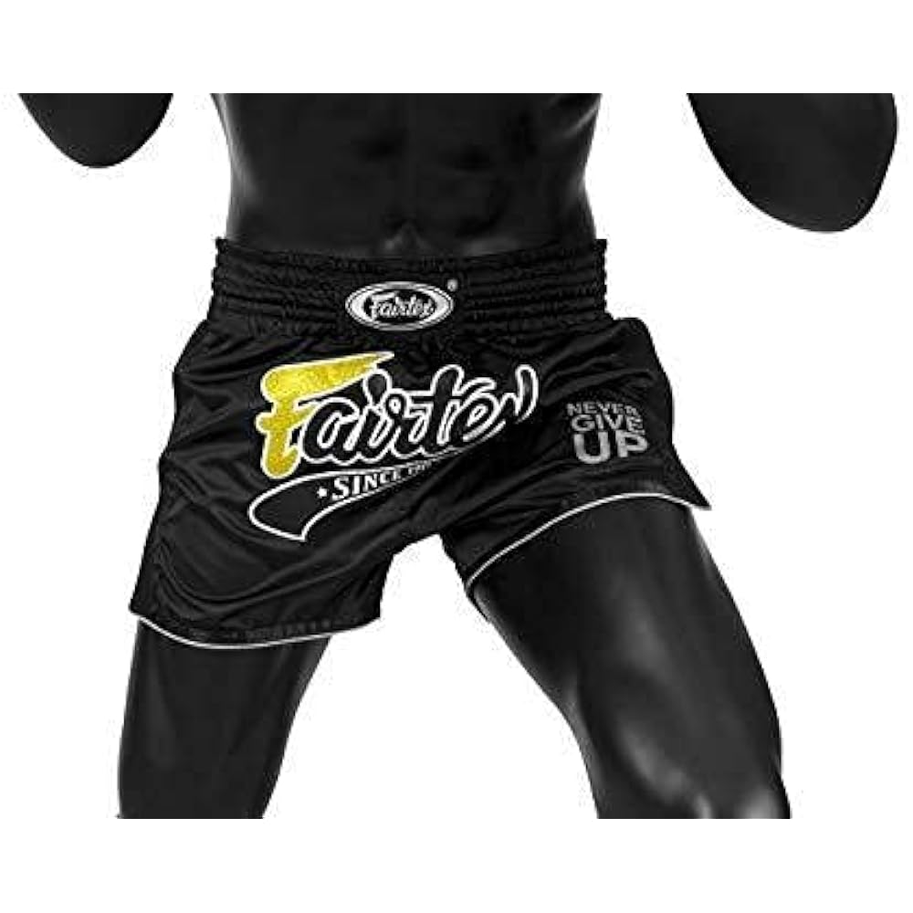 Fairtex Muay Thai Boxing Shorts Slim Cut - Black, White, Red, Orange, Blue, Yellow, S, M, L, XL