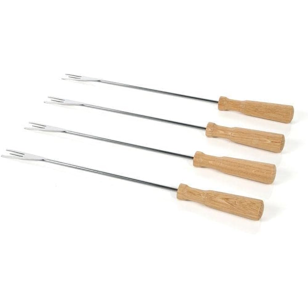 BOSKA Cutlery Set 275 x 84 x 26mm Fondue Fork Set of 4 Stainless Steel 330304 4 Pieces