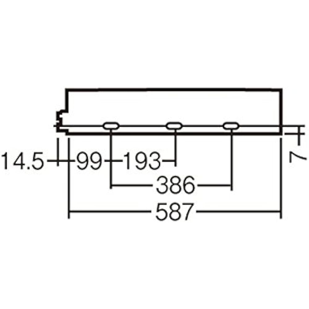 Panasonic LED Slim Line Light Ceiling Mounted Connecting Daylight White LGB50860LE1