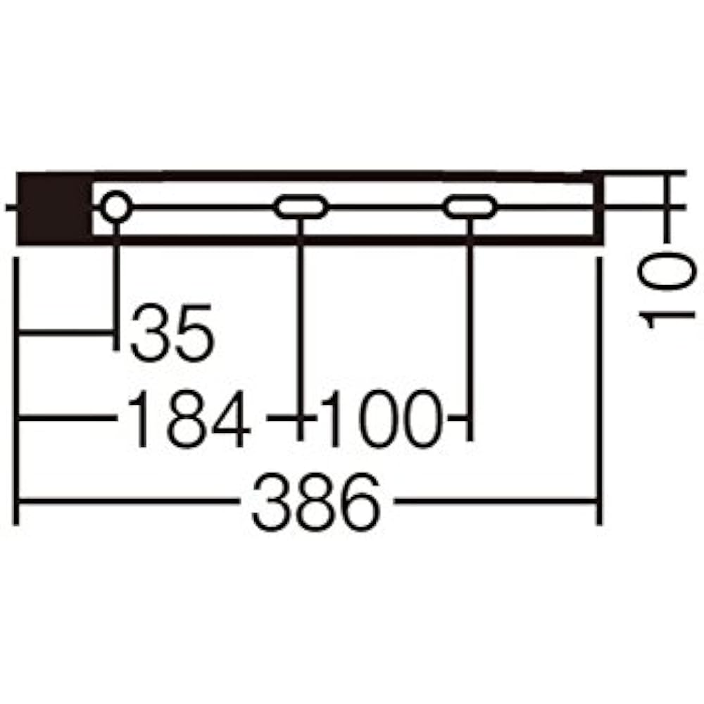 Panasonic LED Slim Line Light, Directly Mounted on the Wall, Powered On, Daylight White LGB50900LE1