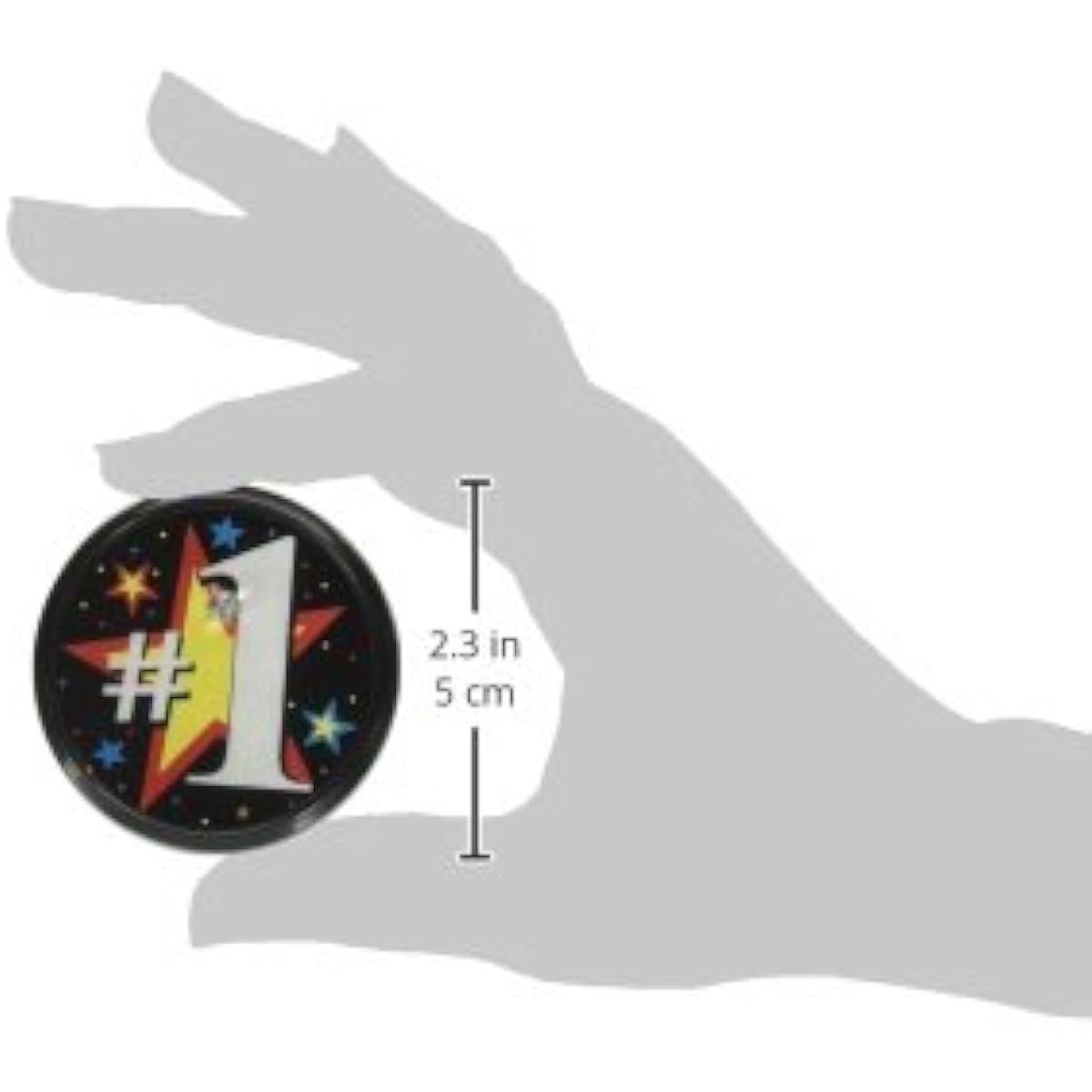 Beistle BL038 No 1 Blinking Button, 2 Inch
