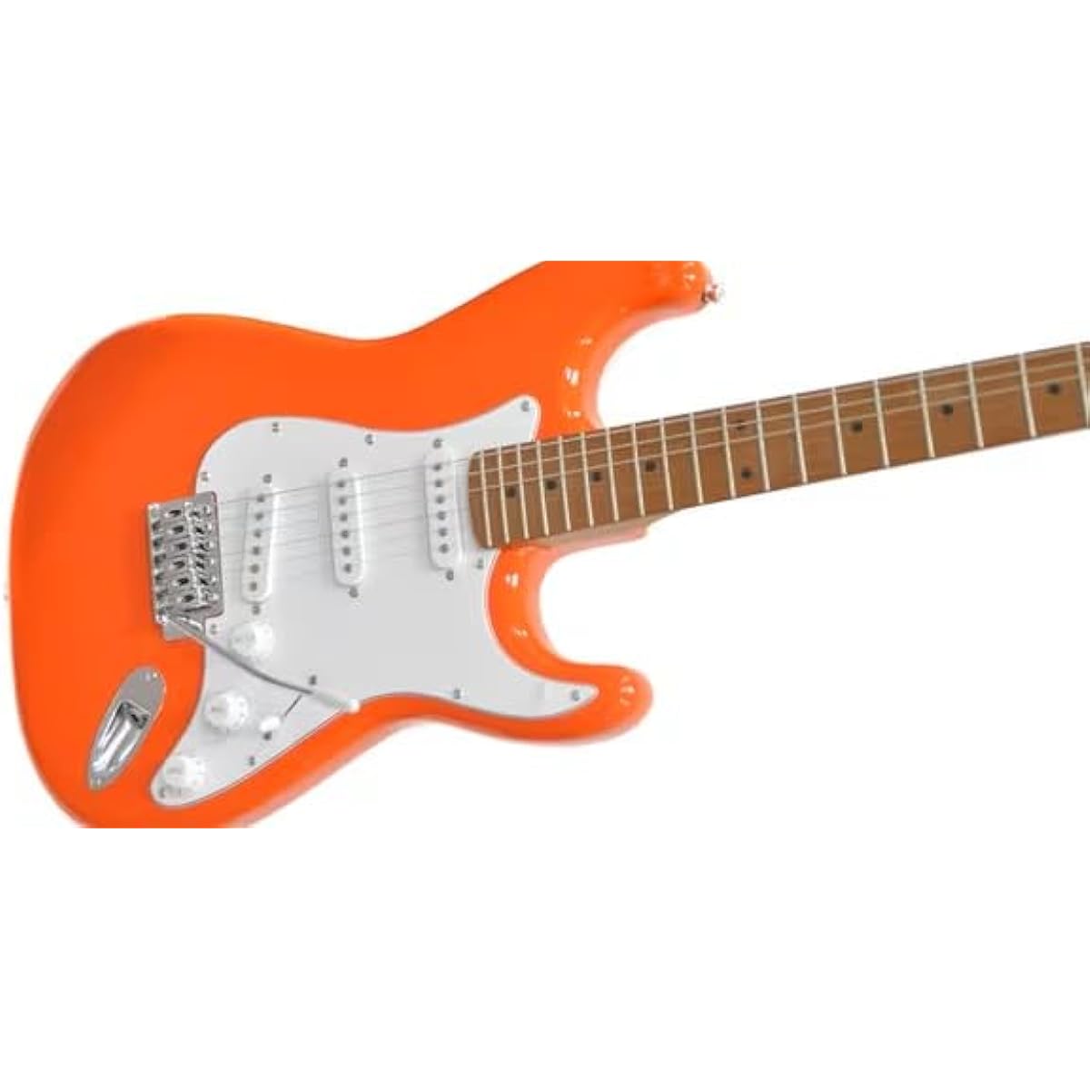 PLAYTECH Electric Guitar Strato Type Carbonized Maple Neck Orange