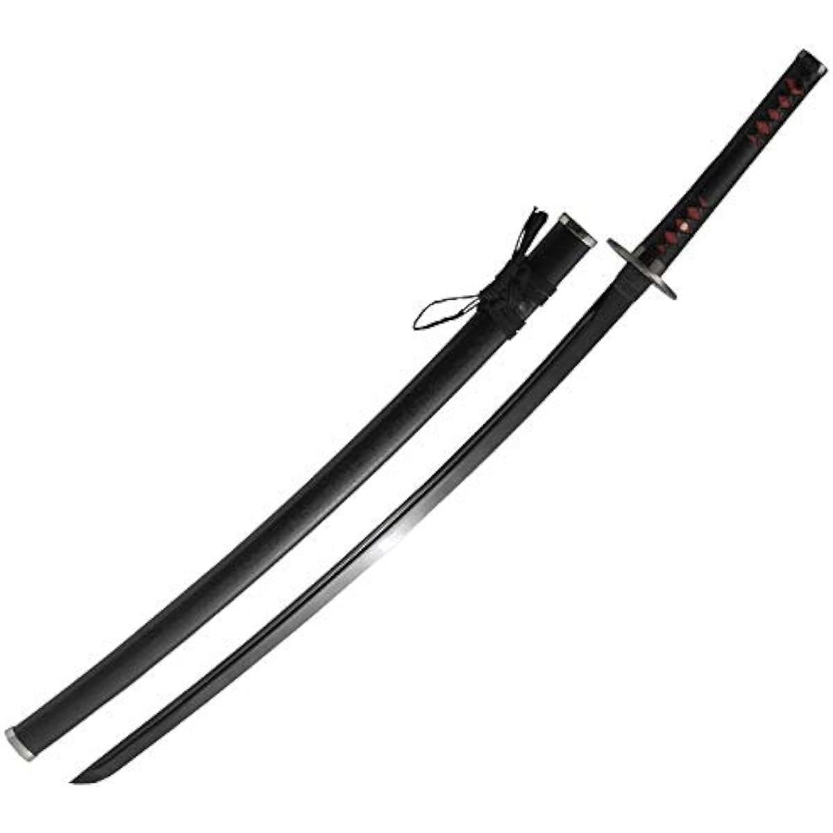 Replica sword, art sword, black slashing sword, large tsuba, large sword, black painted blade pattern, no blade [neu092km], art sword (cash on delivery not available)