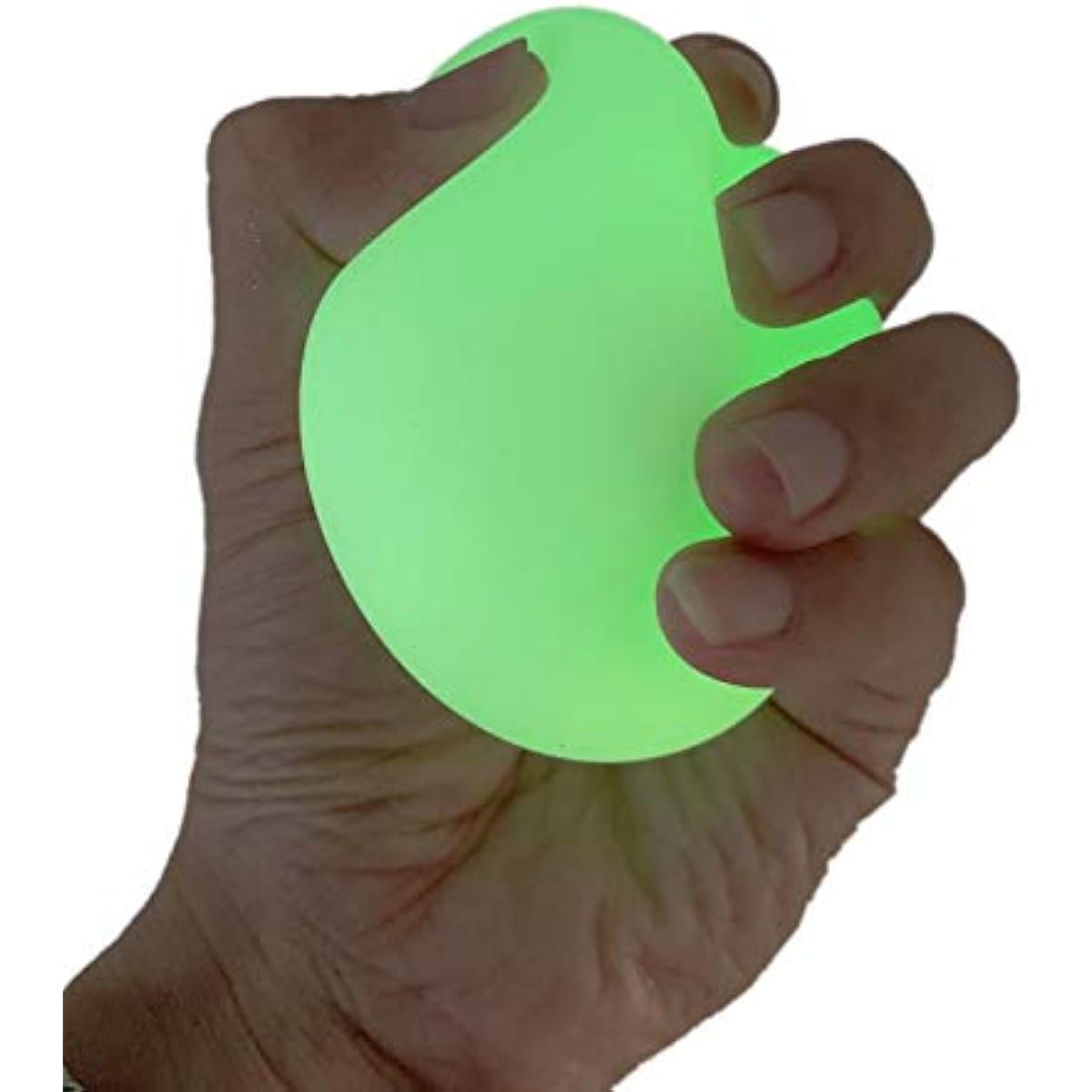 Cool Builders Squishy Glow in the Dark Stress Ball - Anti-Stress Sensory Ball Focus Toy (Glow in the Dark)