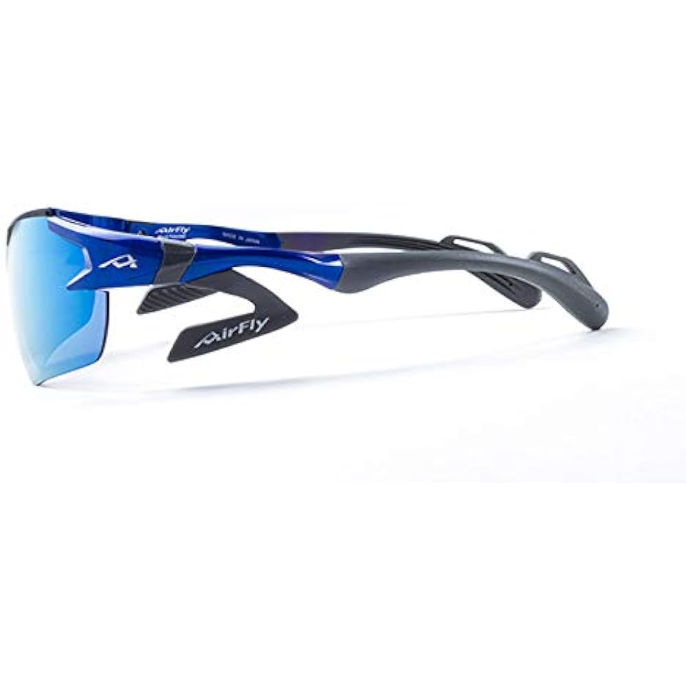 AirFly Nose Padless Sports Sunglasses Kids Size AF-901 C-3K Blue Frame AF-901 C-3K Blue