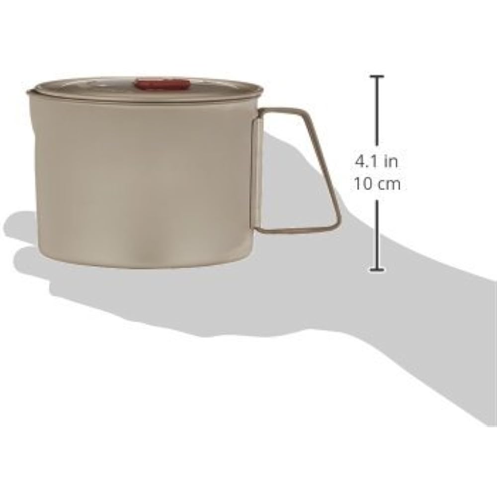 MSR Outdoor Cookware Titanium Kettle Kocher Cooker 0.85L 12 x 8.7cm For 1 Person [Genuine Japanese Product] 39158