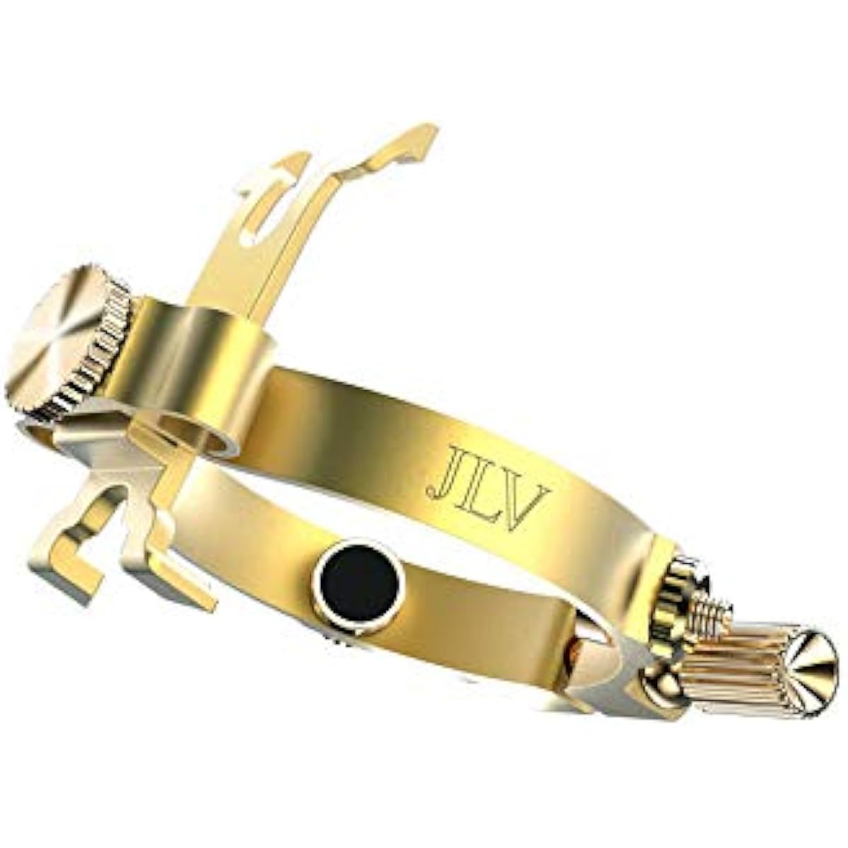 JLV Ligature for Soprano Saxophone (Ebonite Mouthpiece) (Black Edition)