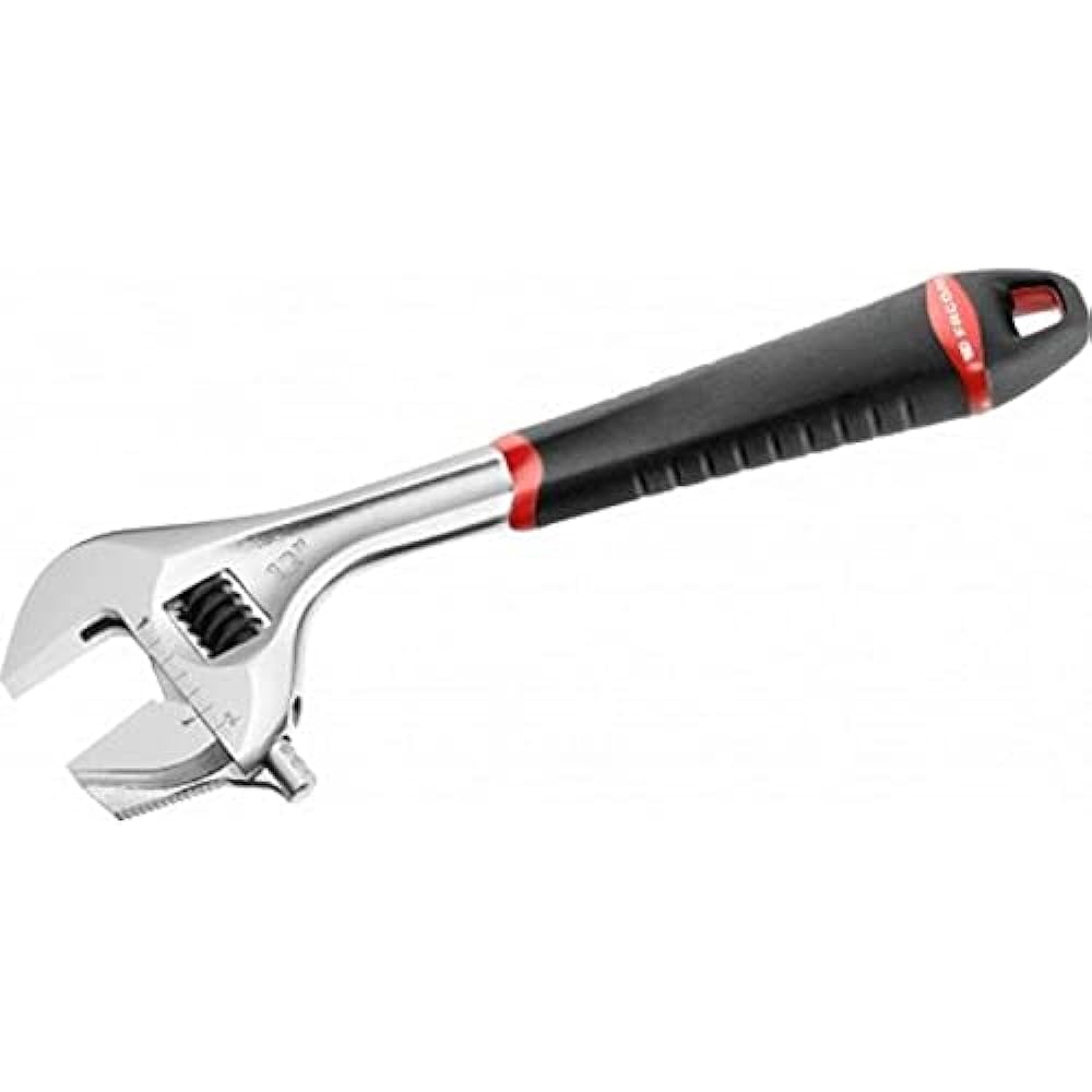 FACOM Monkey Wrench 376mm Maximum Opening 50mm Adjustment Wrench 101.15GR Grip Type Reversible Function With Adjustment Release Function Super Convenient Can Be Adjusted to Nuts Instantly Chrome Plated Finish FACOM