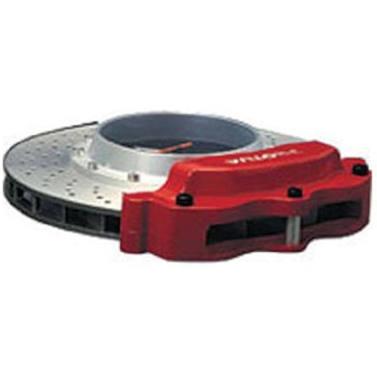 AUTOartDESIGN Brake Disc Clock (Red Caliper/Silver Center) Completed Product