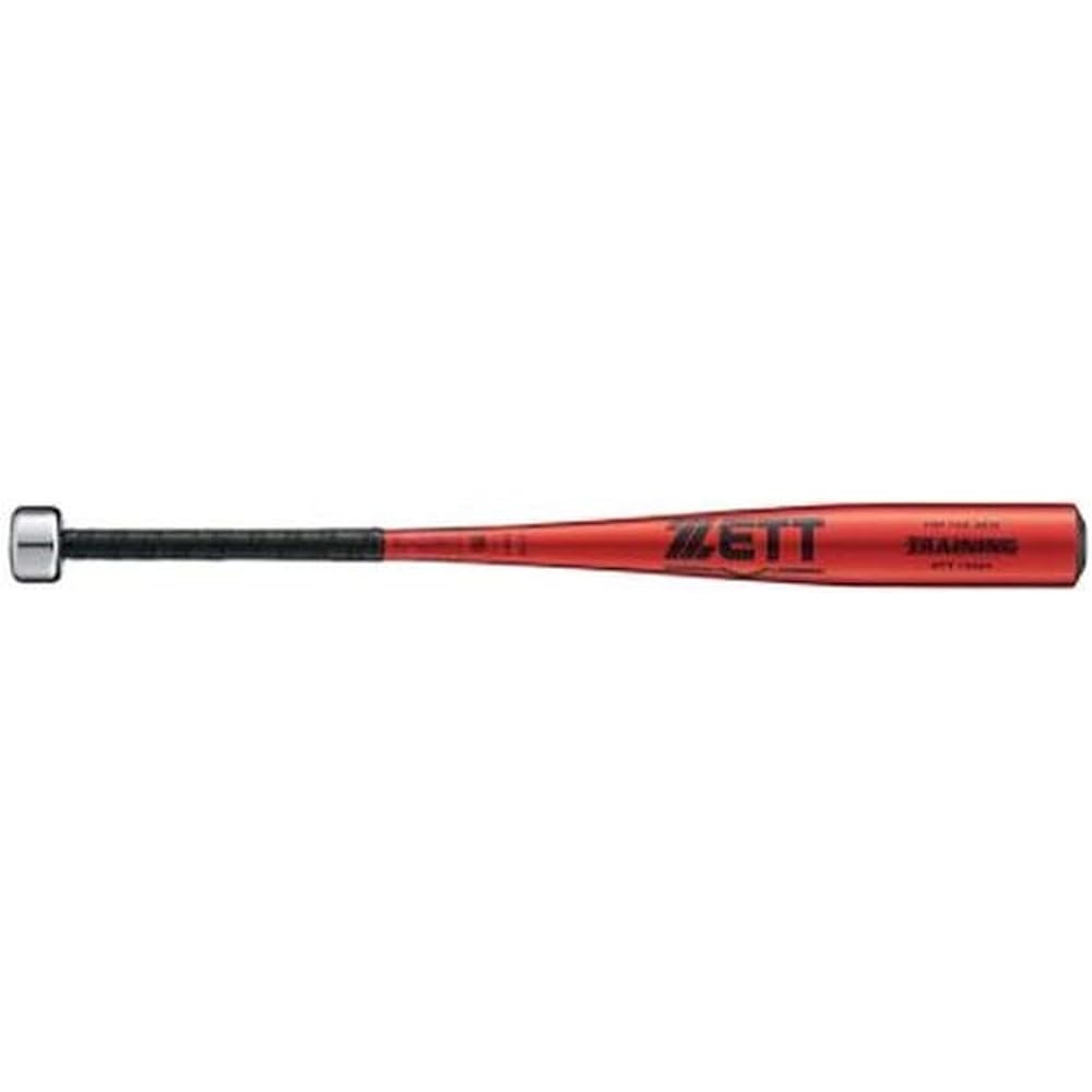 ZETT Baseball Training Bat, Actual Hittable, Made of Extra Super Duralumin, 84cm, 1750g Average, Red (6400), Made in Japan BTT10084
