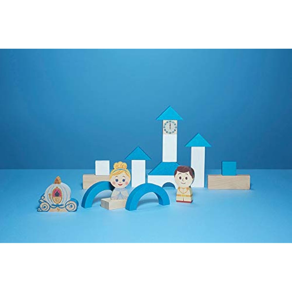 Disney KIDEA&BLOCK Cinderella Disney Kiddea Building Blocks Wooden Toys Educational Toys Children Boys Girls Princess Gifts TYKD00302
