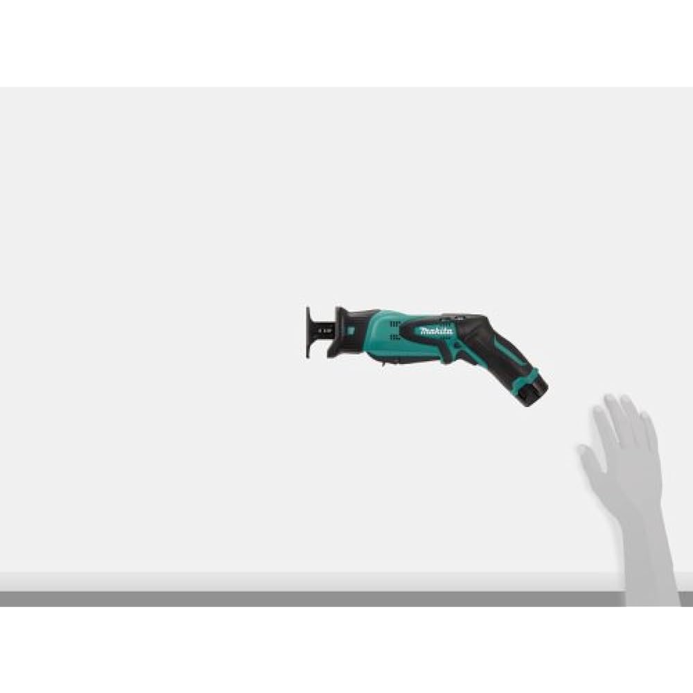 Makita reciprocating saw rechargeable 10.8V plug-in battery compatible JR101DW 1.3Ah battery, charger and case included