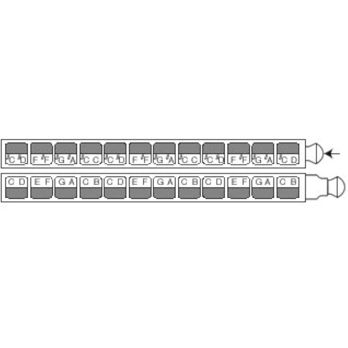 TOMBO Tombo Harmonica Chromatic Harmonica 1248S Uni-Chromatic