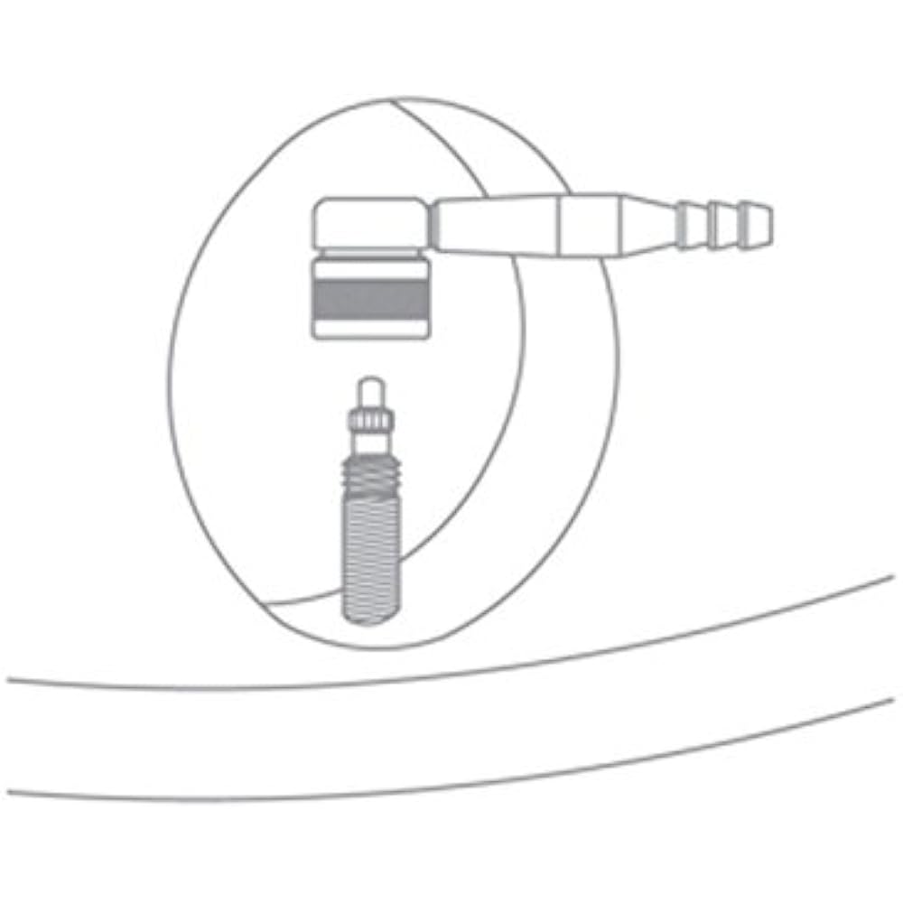 FOURIERS Bicycle Disc Wheel Valve Adapter for Presta Valve 90 Degree Adapter