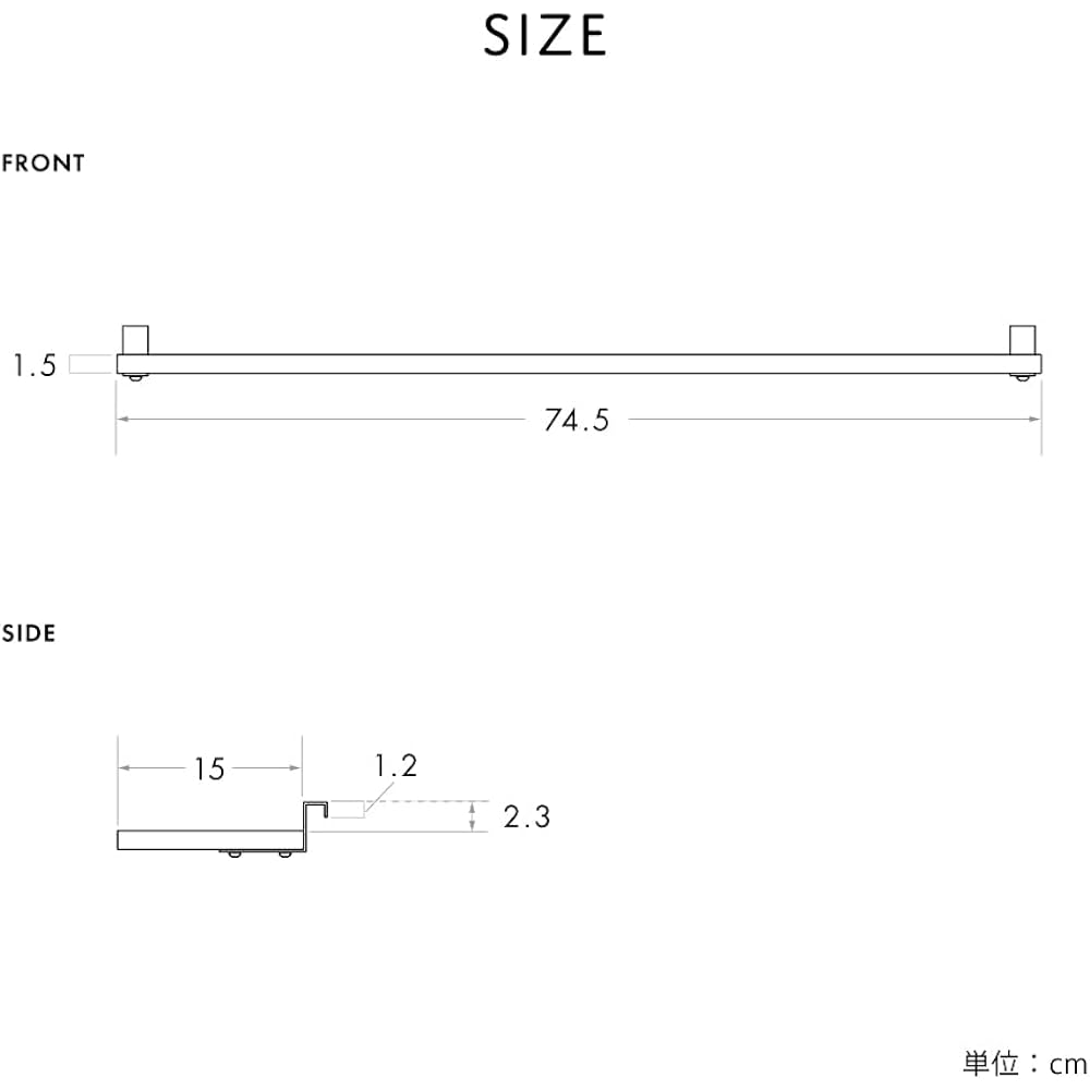 Sato Sangyo WALF Wall Shelf Optional Shelf Width 80cm Depth 15cm Height 1.5cm Natural WA80T NA