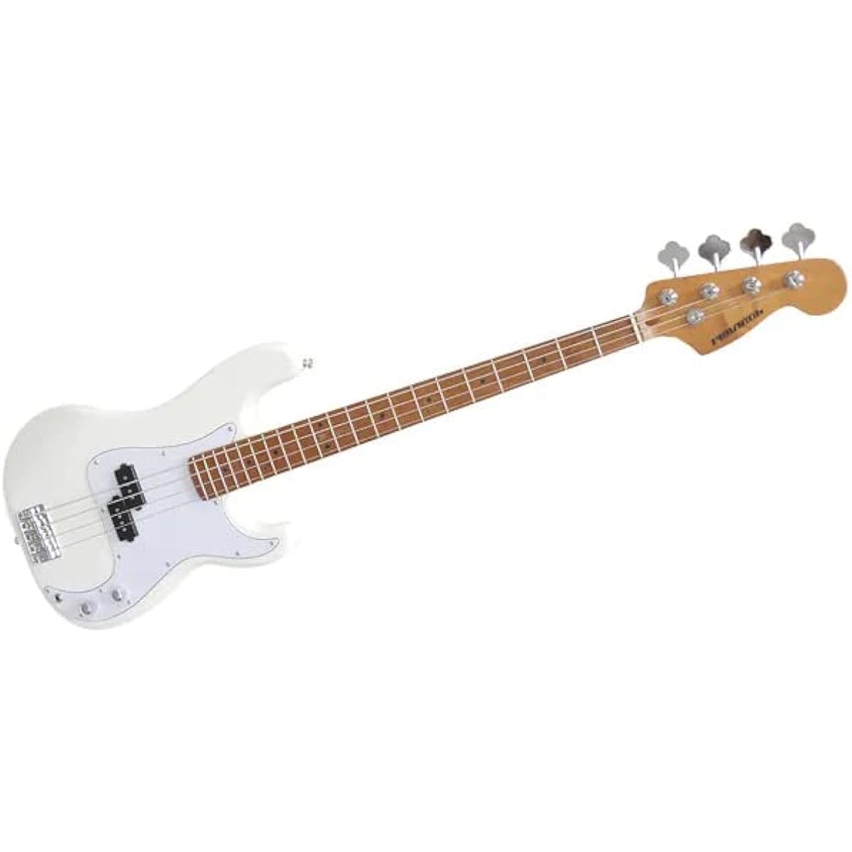 PLAYTECH Electric Bass Precision Bass Type White [Carbonized Maple Neck]