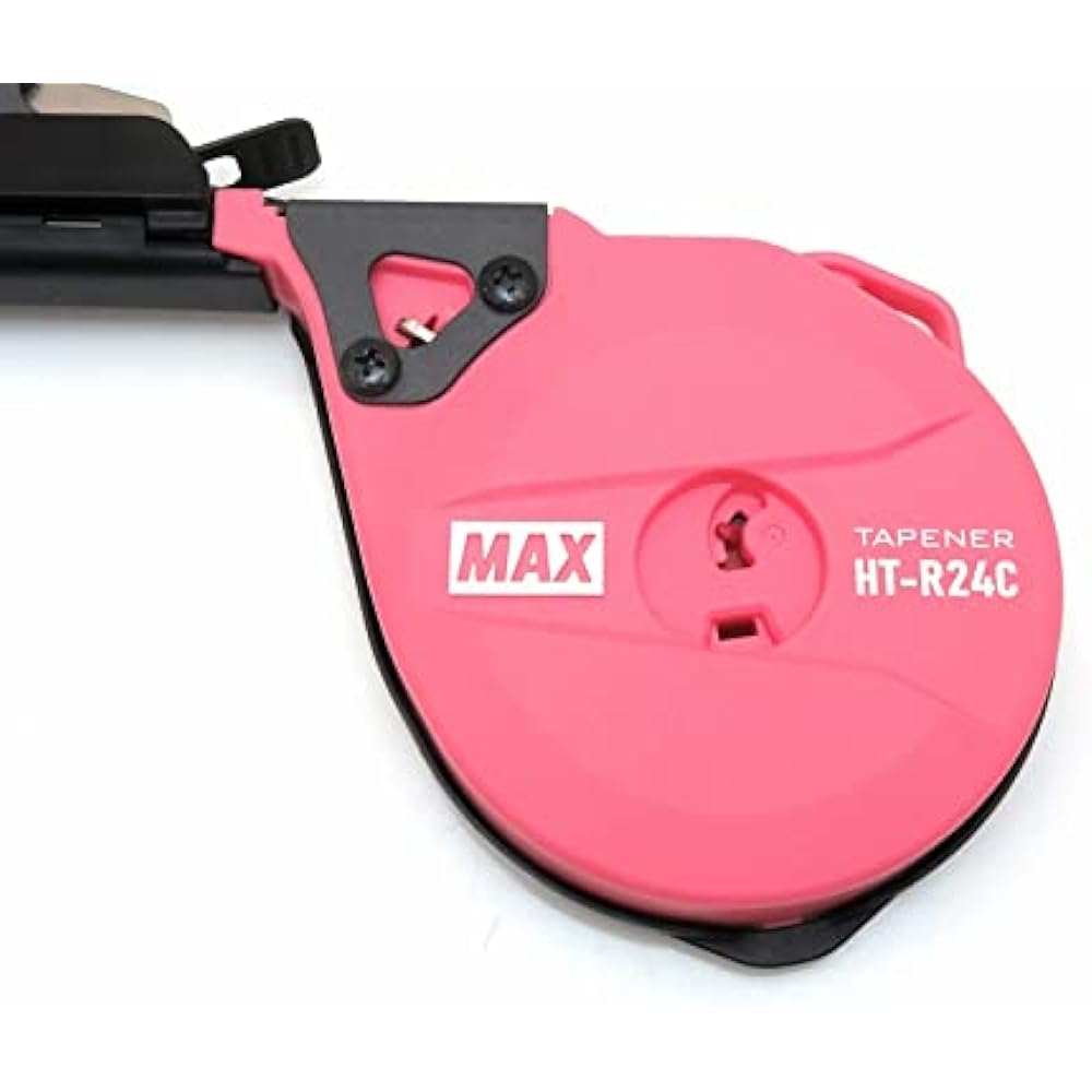 Max Gardening Attractive Binding Machine Raku Raku Tapener Slim Type HT-R24C Gardening Attractive Binding New Product Pink