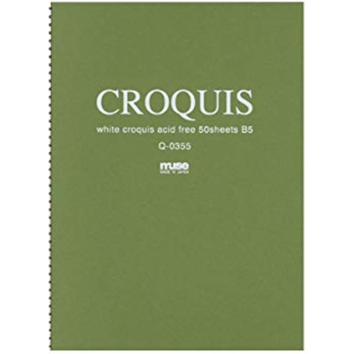 CROQUIS Croquis Book Q-0355 White B5 Green Cover (10 books)