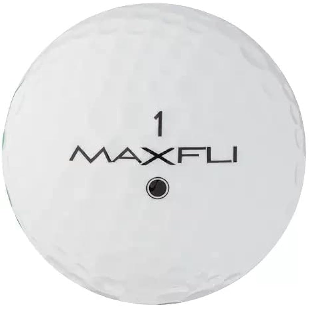 Maxfli 2023 Straightfli Gloss White Golf Balls 2023 Model - 48 Pack 4 Dozen 48 Pieces