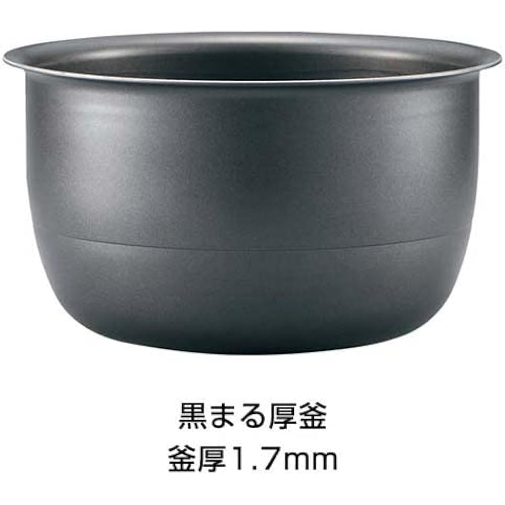 Zojirushi Mahobin Rice Cooker 3 Cups Pressure IH Type Extreme Cooking Black Maru Thick Pot Black NP-RN05-BA