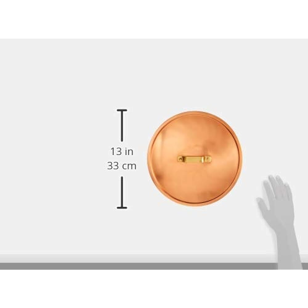 Endo Shoji Commercial Etol Pot Lid 27cm Copper/Brass/Tin Made in Japan ANB03027