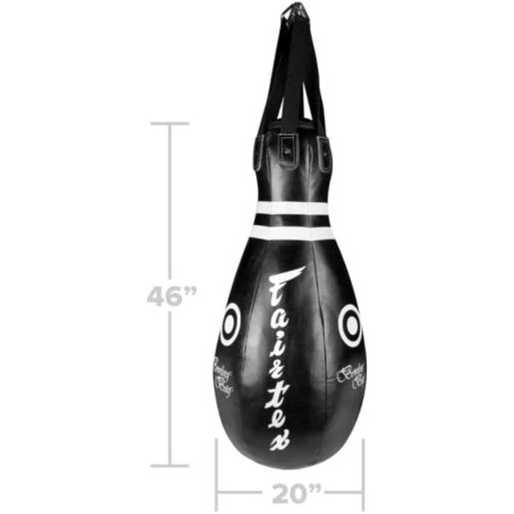 Fairtex Heavy Bag Banana Teardrop Bowling 7 Feet Pole Angle Bag HB3 HB4 HB6 HB7 HB10 HB12 for Muay Thai Boxing Kickboxing MMA