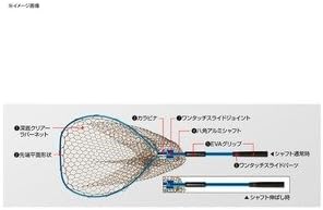 Golden Mean Landing Net GM Gunner Net Jr. <Deep Type> Blue