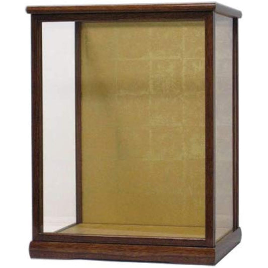Doll case Japanese doll case Width 29.5cm Depth 24cm Height 40 45 50cm (glass dimensions) Glass case Wooden Door type Zelkova lacquer For Hakata dolls For Japanese dolls (Height 45cm)