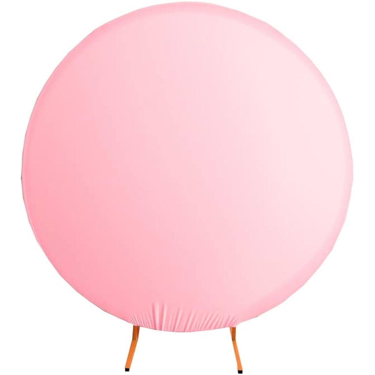 Circular Backdrop Polyester Round Background Baby Shower Birthday Party Decoration Banner (Light Pink 70-75 Inch)