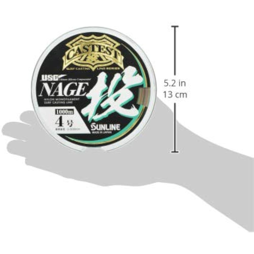 SUNLINE Nylon Line CASTEST Throw 1000m Single Item No. 4 4 Colors