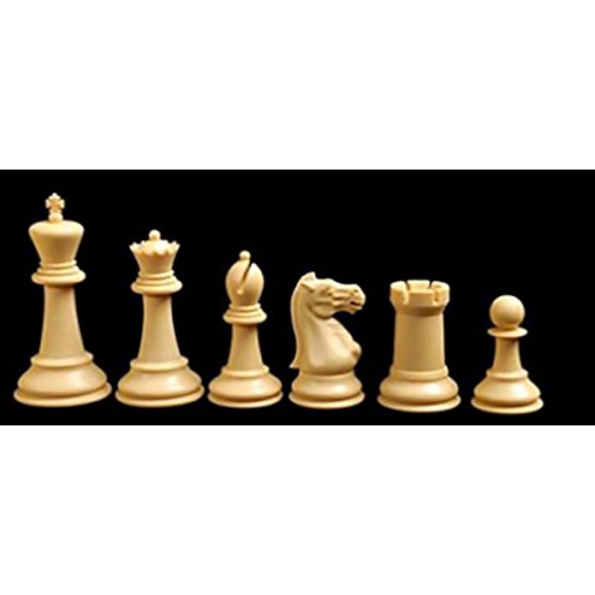 The House of Staunton - Marshall Plastic Chess Set - Pieces Only - 3.75 Inch - Red & Natural