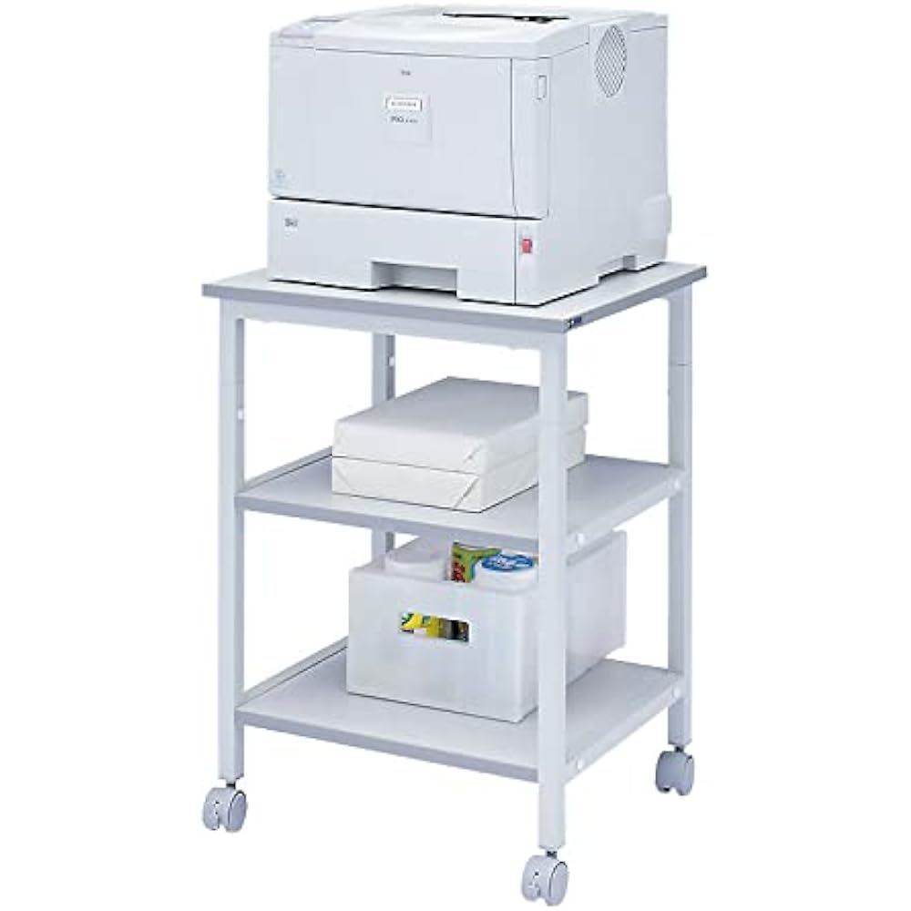 Sanwa Supply Laser Printer Stand (W510 x D440 x H700mm) SPS-27TN Light Gray