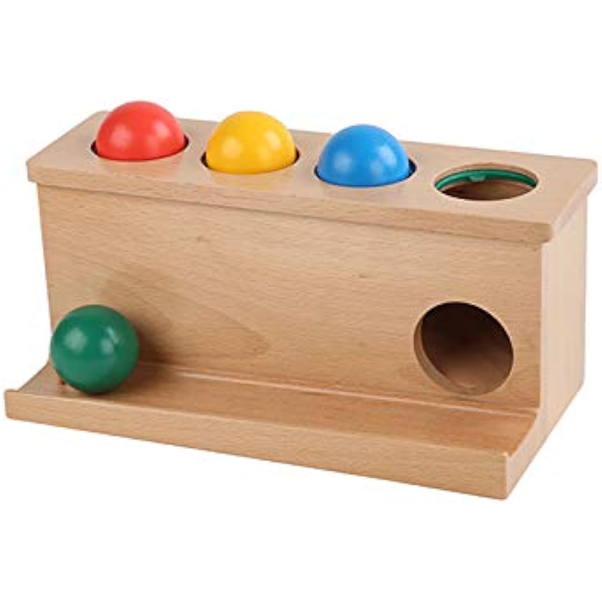 Adena Montessori Baby Push Object Permanent Ball Push Toy for 1 Year Old Toddler 2 Year Old
