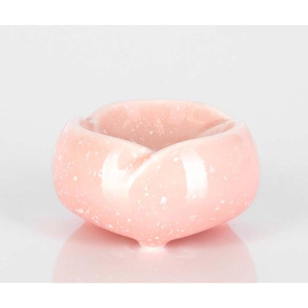 Ceramic Yawaragi Sakura 5-piece set 3.0 cm + exclusive rinsing set 2.3 cm