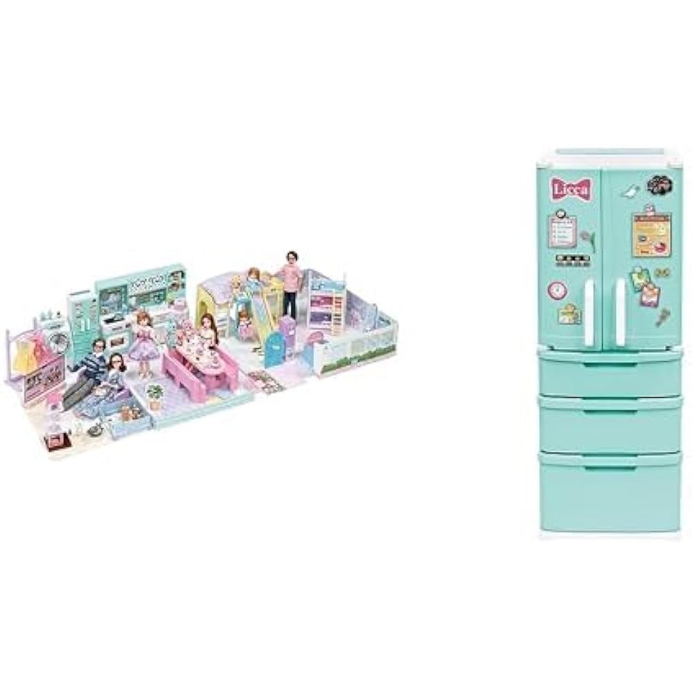 Licca-chan La Maison + Kitchen set with swing and slide