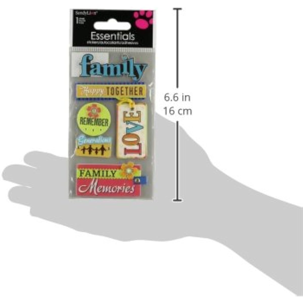 SandyLion Essentials Dimensional Stickers-Family Memories